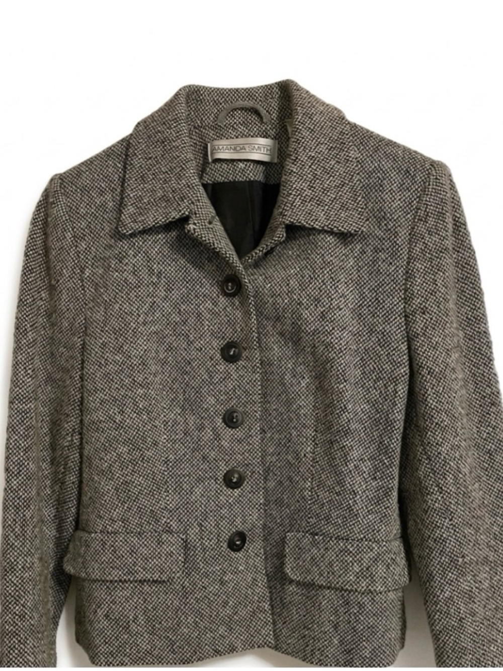 AMANDA SMITH Lined Dress Blazer, Women’s Size 6, Black White